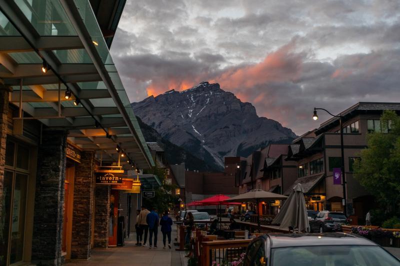 Avond in Banff
