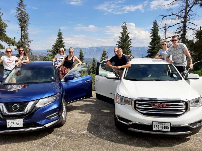 Road trip met vriendengroep